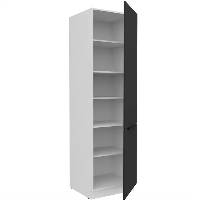 Kuchynská skrinka Aria-Bl/Wh Anti Fingerprint 60dk-210 2f