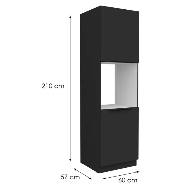 Kuchynská skrinka Aria-Bl/Bl Anti Fingerprint 60dp-210 2f