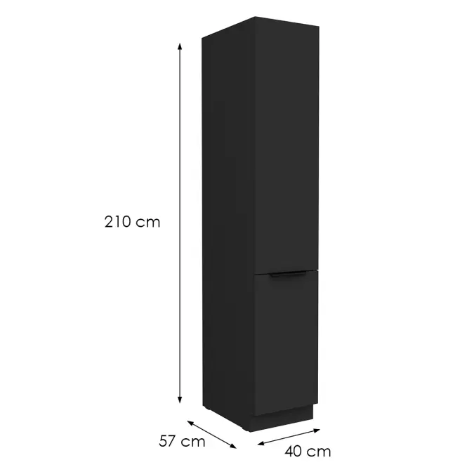 Kuchynská skrinka Aria-Bl/Bl Anti Fingerprint 40dk-210 2f