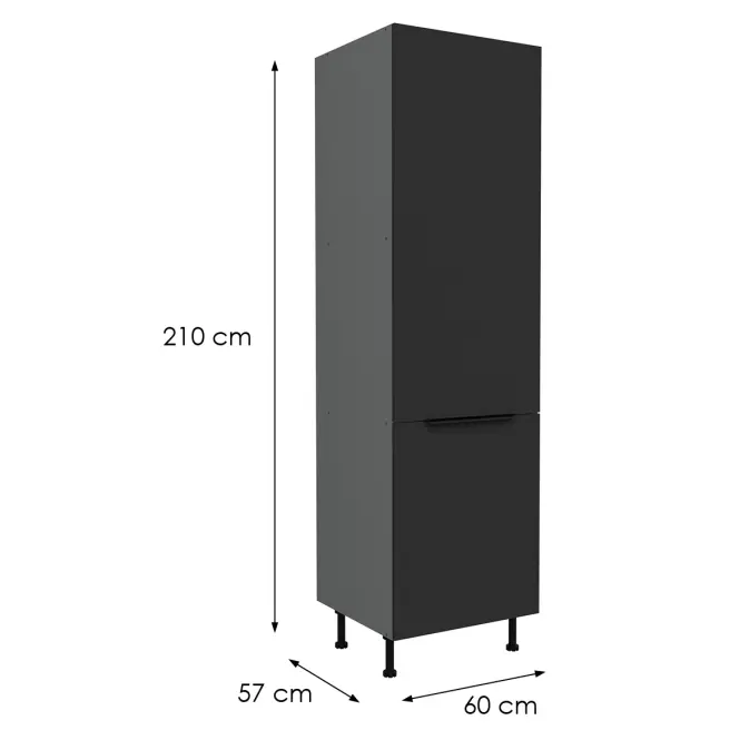 Kuchynská skrinka Aria-Bl/Ant Anti Fingerprint 60dk-215 2f