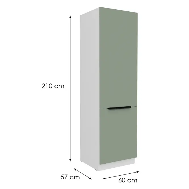 Kuchynská skrinka Aria-Sa/Wh Anti Fingerprint 60dk-210 2f