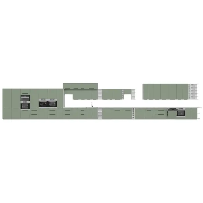 Kuchynská skrinka Aria-Sa/Wh Anti Fingerprint 60dpm-210 2f,10