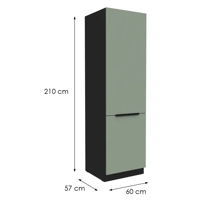 Kuchynská skrinka Aria-Sa/Bl Anti Fingerprint 60dk-210 2f