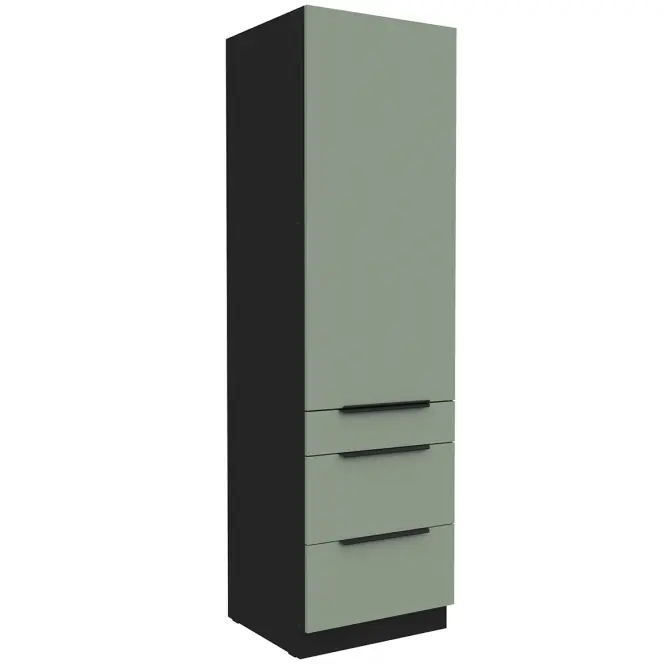 Kuchynská skrinka Aria-Sa/Bl Anti Fingerprint 60dks-210 1f 3s