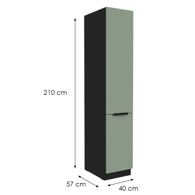 Kuchynská skrinka Aria-Sa/Bl Anti Fingerprint 40dk-210 2f