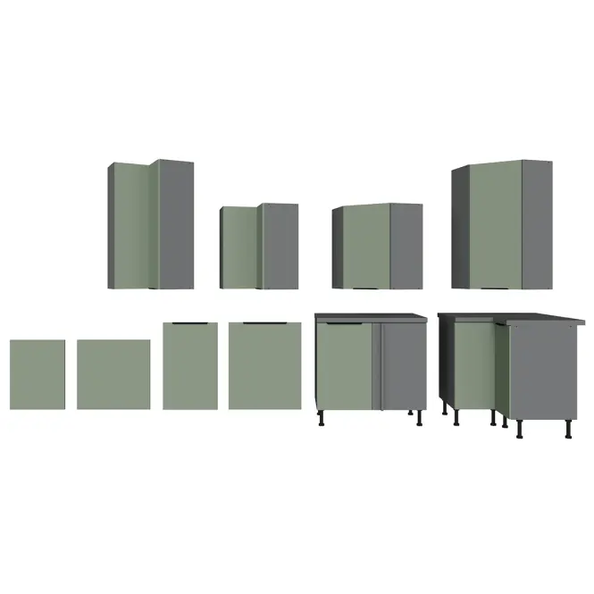 Kuchynská skrinka Aria-Sa/Ant Anti Fingerprint 60dp-215 2f