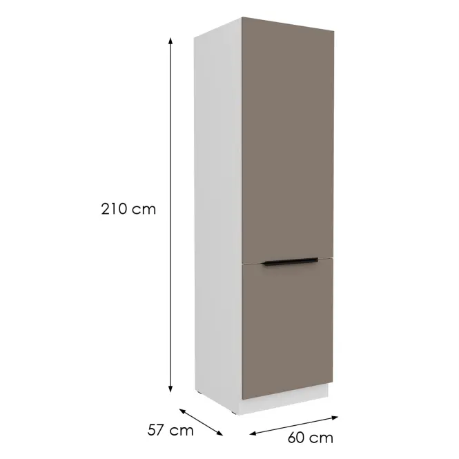 Kuchynská skrinka Aria-Ta/Wh Anti Fingerprint 60dk-210 2f