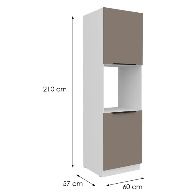 Kuchynská skrinka Aria-Ta/Wh Anti Fingerprint 60dp-210 2f