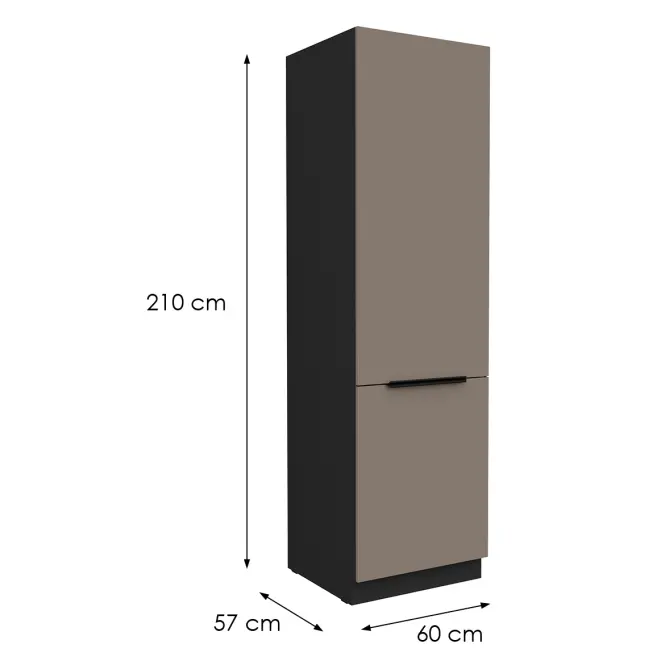 Kuchynská skrinka Aria-Ta/Bl Anti Fingerprint 60lo-210 2f