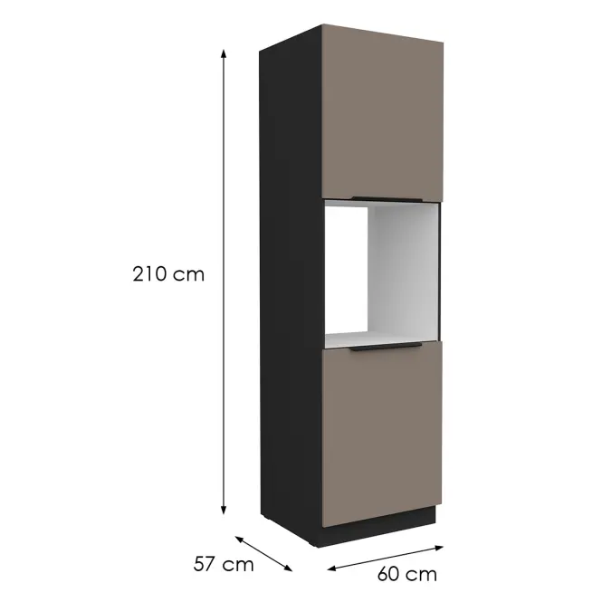 Kuchynská skrinka Aria-Ta/Bl Anti Fingerprint 60dp-210 2f