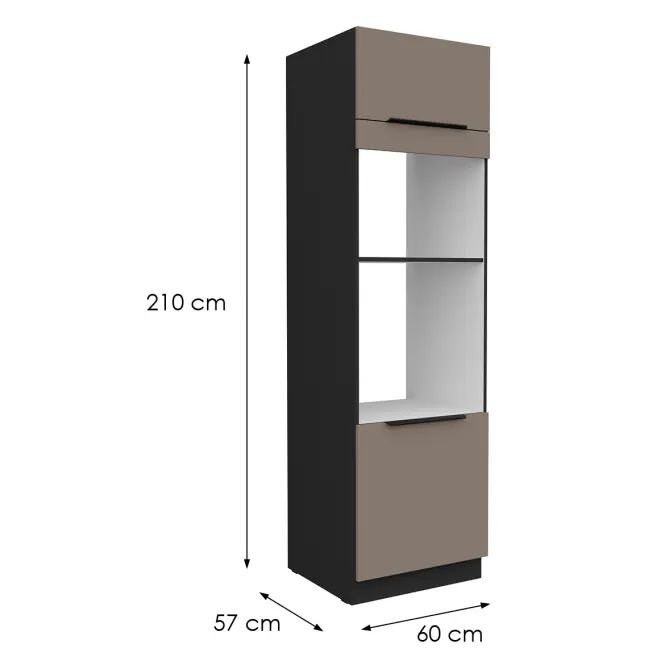 Kuchynská skrinka Aria-Ta/Bl Anti Fingerprint 60dpm-210 2f