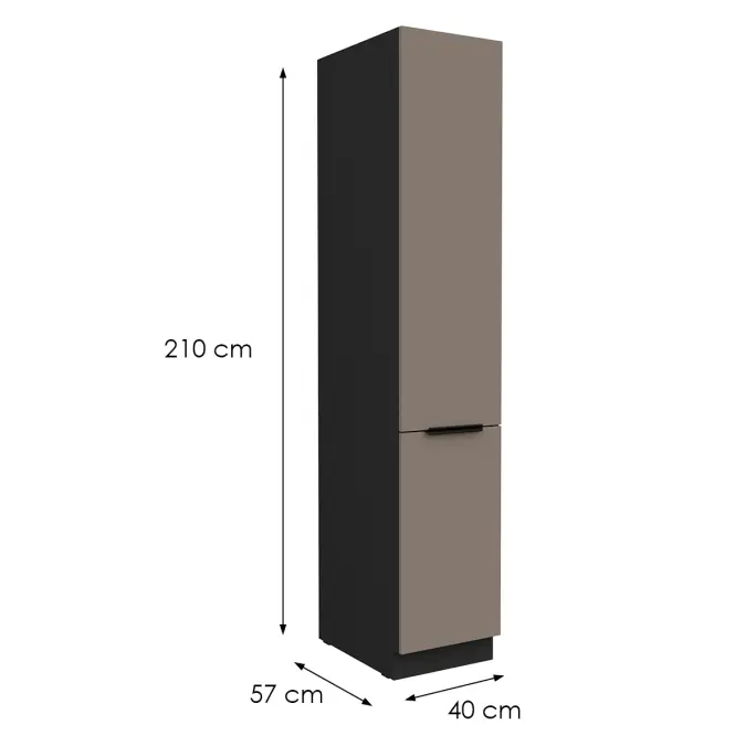Kuchynská skrinka Aria-Ta/Bl Anti Fingerprint 40dk-210 2f