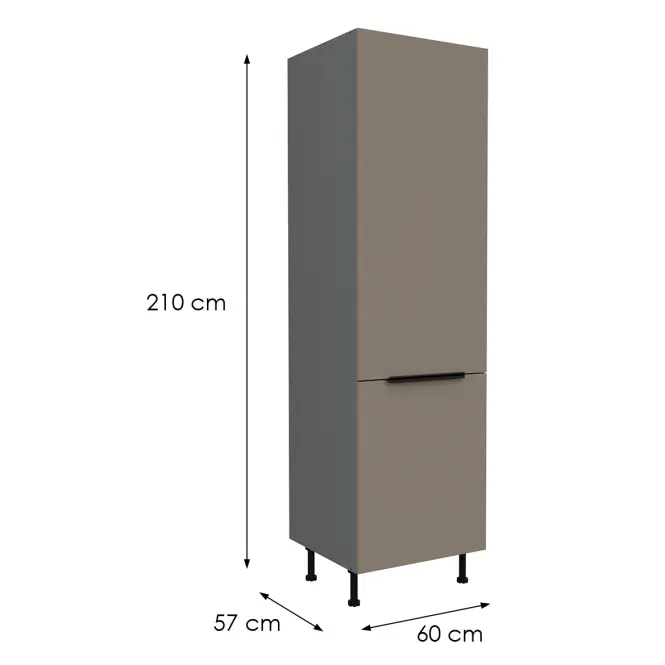 Kuchynská skrinka Aria-Ta/Ant Anti Fingerprint 60lo-215 2f