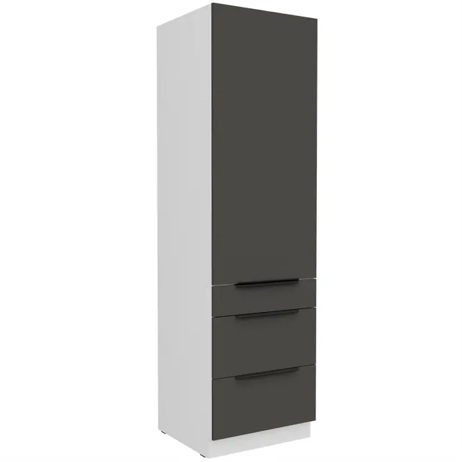 Kuchynská skrinka Aria-Gr/Wh Anti Fingerprint 60dks-210 1f 3s