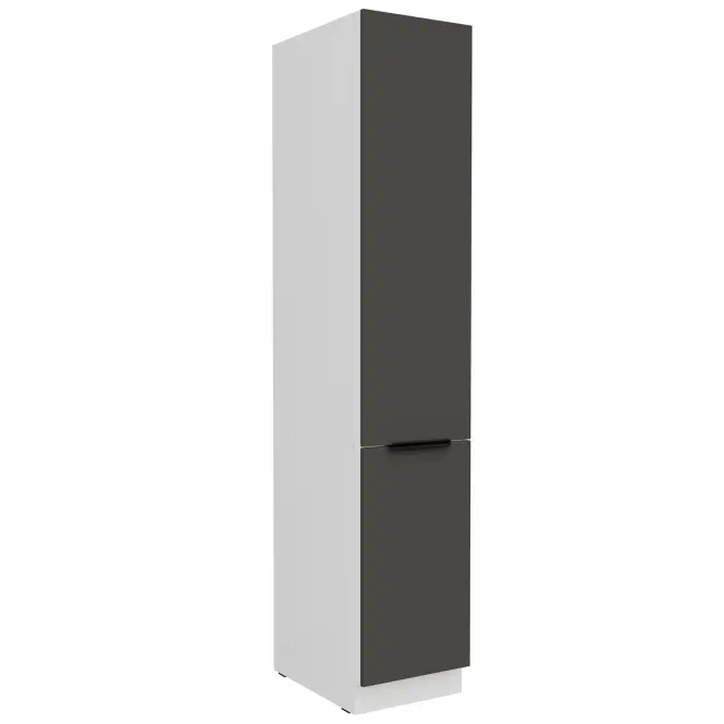 Kuchynská skrinka Aria-Gr/Wh Anti Fingerprint 40dk-210 2f