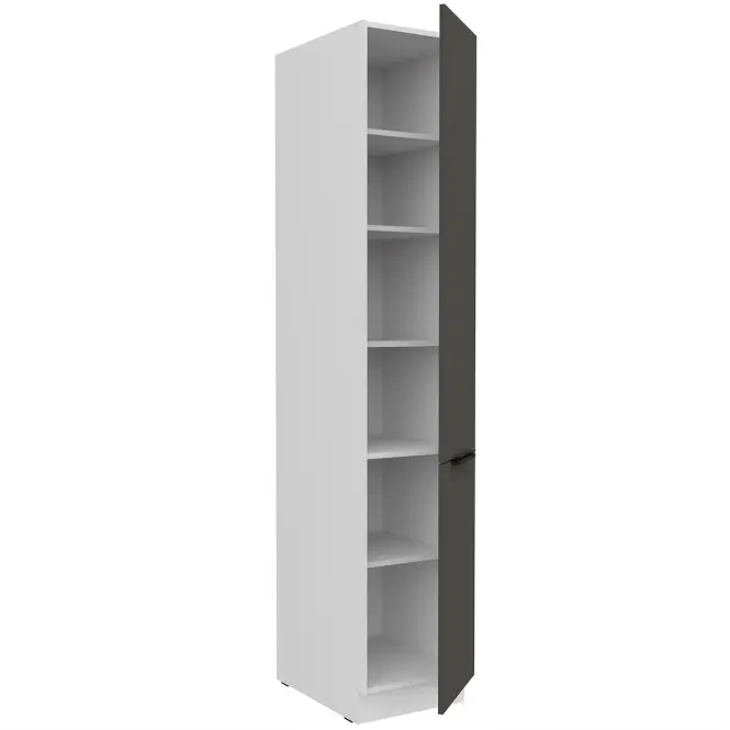 Kuchynská skrinka Aria-Gr/Wh Anti Fingerprint 40dk-210 2f