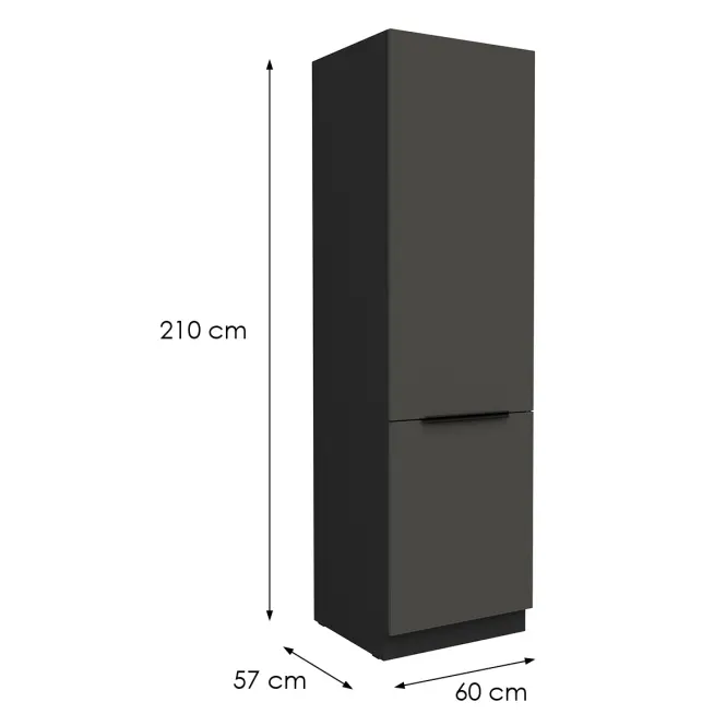 Kuchynská skrinka Aria-Gr/Bl Anti Fingerprint 60dk-210 2f