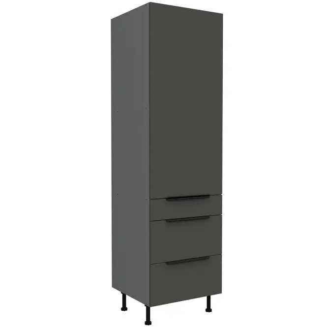 Kuchynská skrinka Aria-Gr/Ant Anti Fingerprint 60dks-215 1f 3s