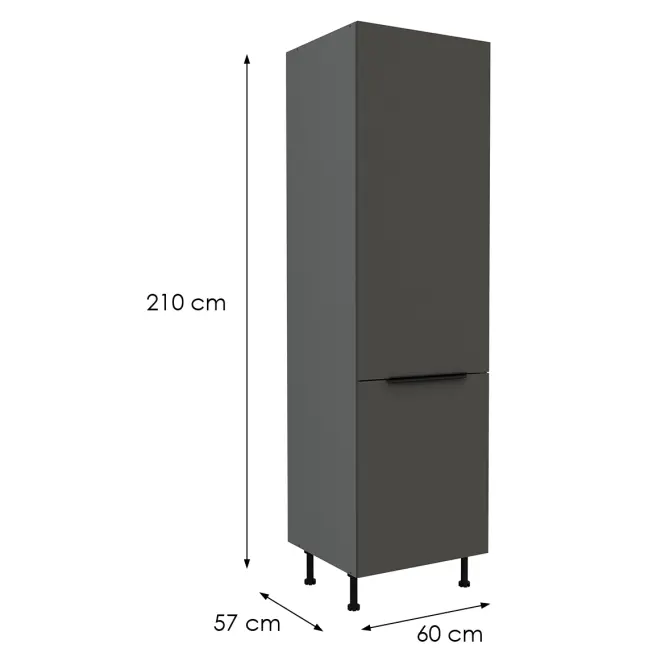 Kuchynská skrinka Aria-Gr/Ant Anti Fingerprint 60lo-215 2f