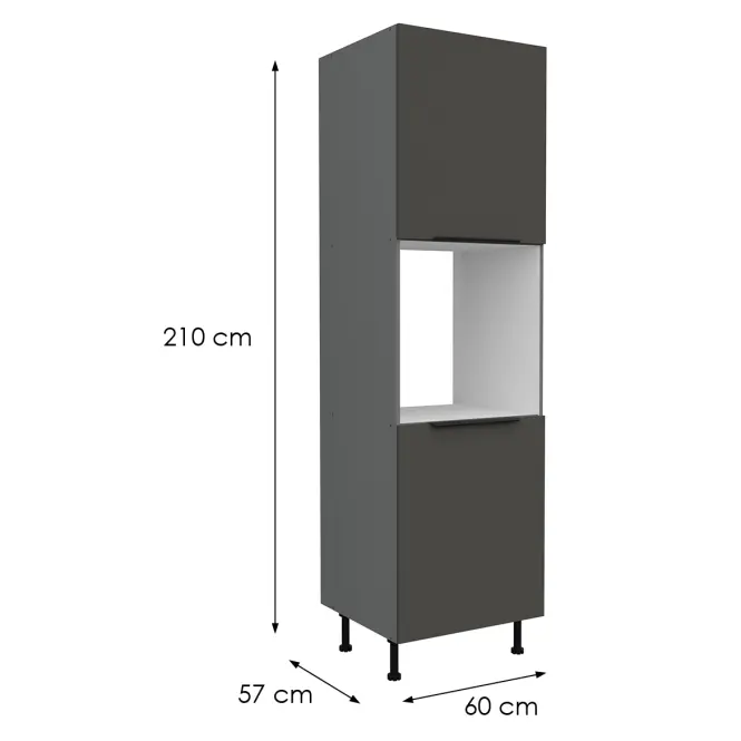 Kuchynská skrinka Aria-Gr/Ant Anti Fingerprint 60dp-215 2f