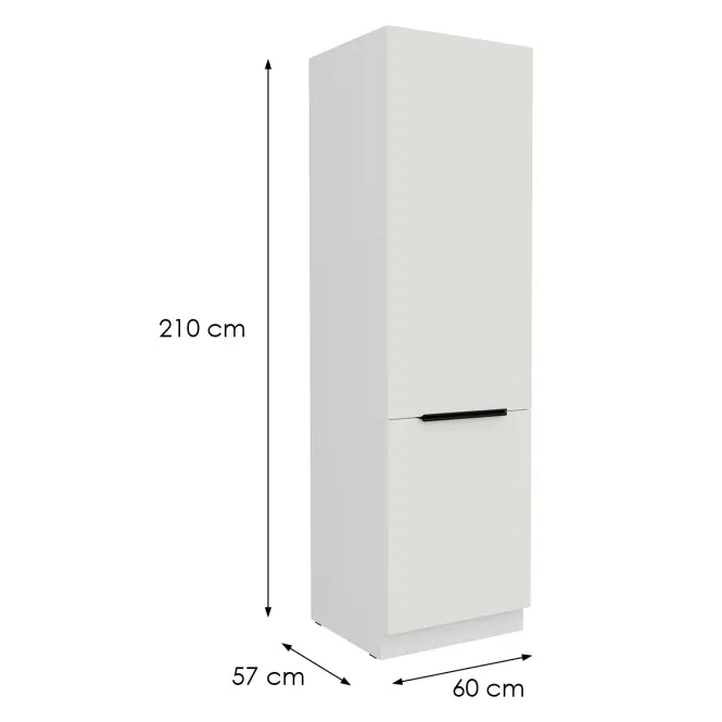 Kuchynská skrinka Aria-Wh/Wh Anti Fingerprint 60dk-210 2f