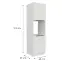 Kuchynská skrinka Aria-Wh/Wh Anti Fingerprint 60dp-210 2f,2