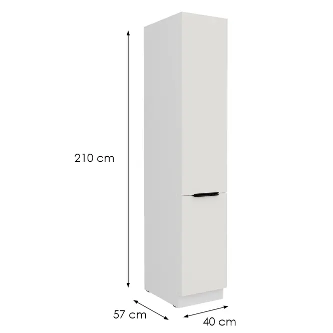 Kuchynská skrinka Aria-Wh/Wh Anti Fingerprint 40dk-210 2f