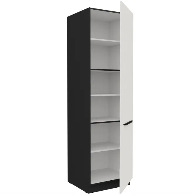 Kuchynská skrinka Aria-Wh/Bl Anti Fingerprint 60dk-210 2f