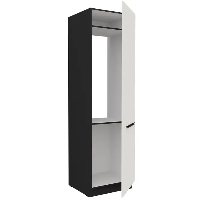 Kuchynská skrinka Aria-Wh/Bl Anti Fingerprint 60lo-210 2f