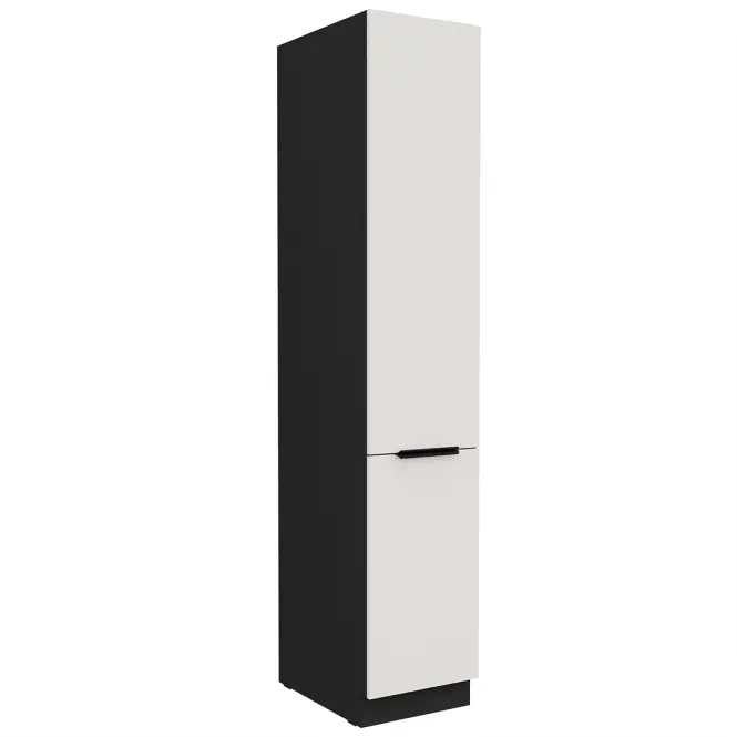 Kuchynská skrinka Aria-Wh/Bl Anti Fingerprint 40dk-210 2f