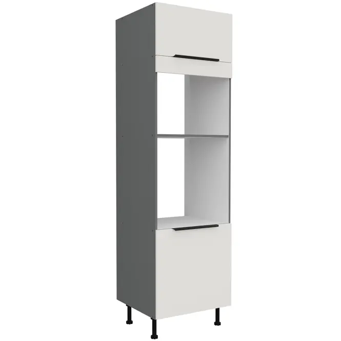 Kuchynská skrinka Aria-Wh/Ant Anti Fingerprint 60dpm-215 2f