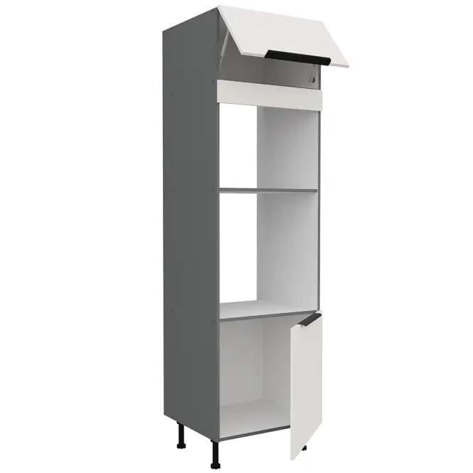 Kuchynská skrinka Aria-Wh/Ant Anti Fingerprint 60dpm-215 2f