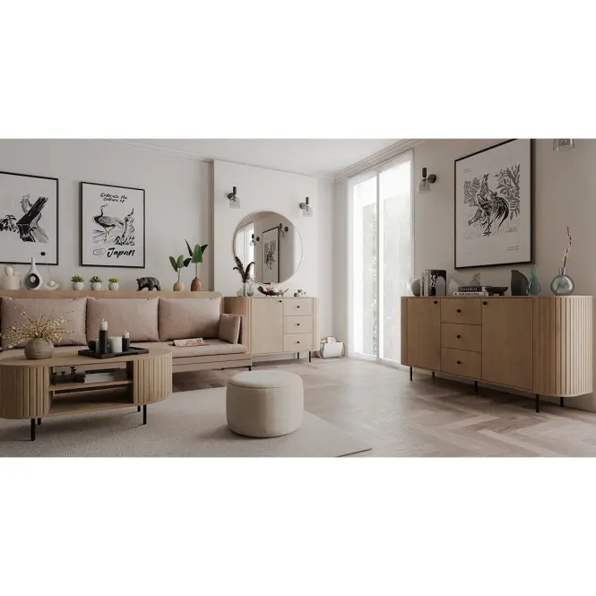 Komoda Ovalio 823  25 3s Dub Cremona