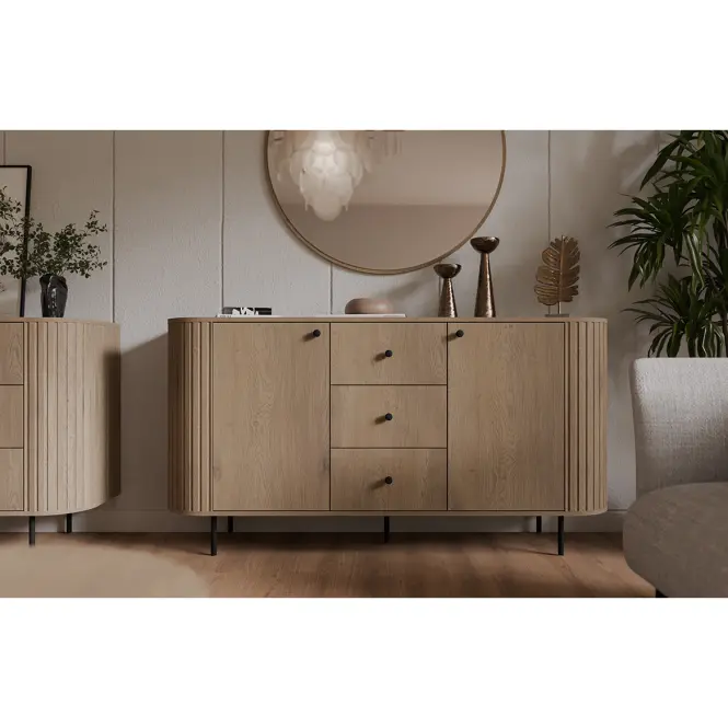 Komoda Ovalio 823  25 3s Dub Cremona