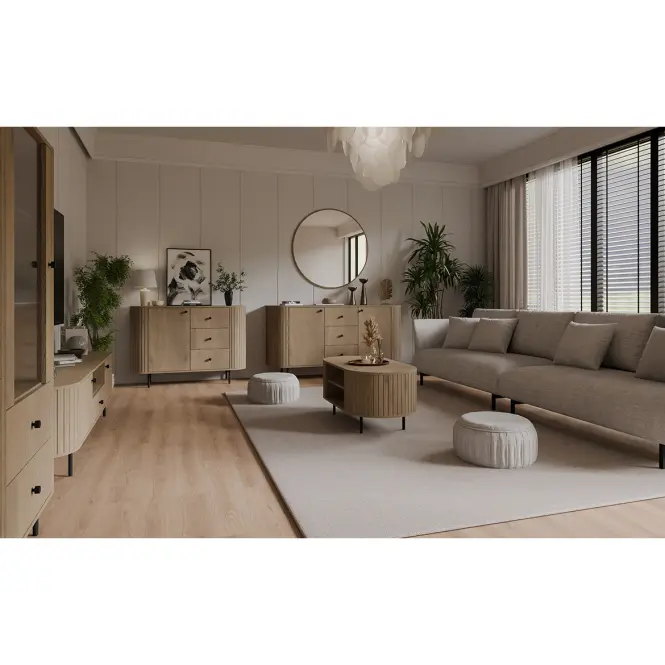 Komoda Ovalio 830  3f Dub Cremona