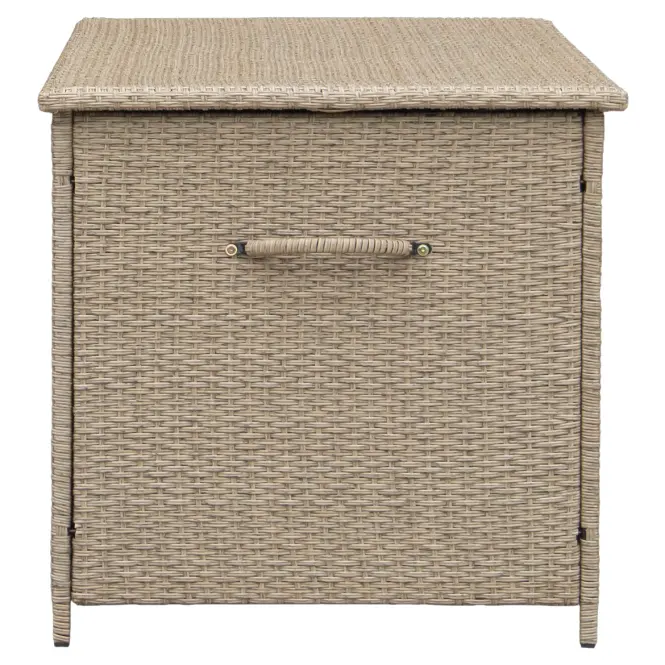 Záhradný box Tejn z technorattanu 80x80x160, prírodný,2