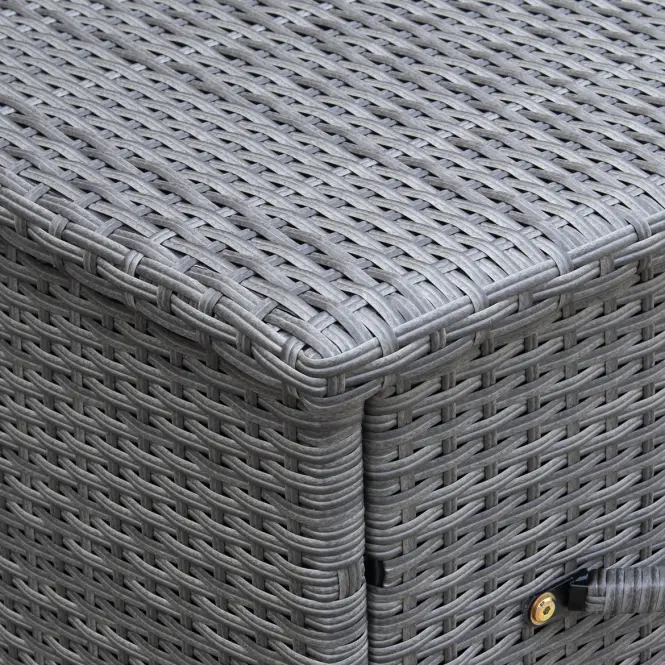 Záhradný box Tejn z technorattanu 55x64x136 sivý,8