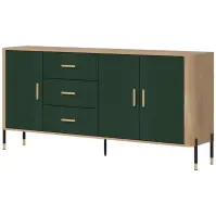 Komoda Dante Dt07 Dub Cremona/Zelená