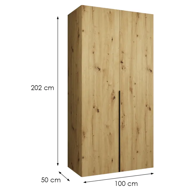 Skriňa Alicante I 100 artisan čierna