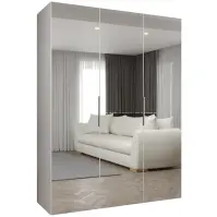 Skriňa Marbella III 150 biela/kašmír