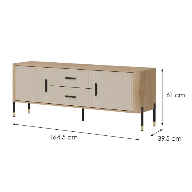 Komoda Dante Rtv Dt01 Dub Cremona/Kašmír