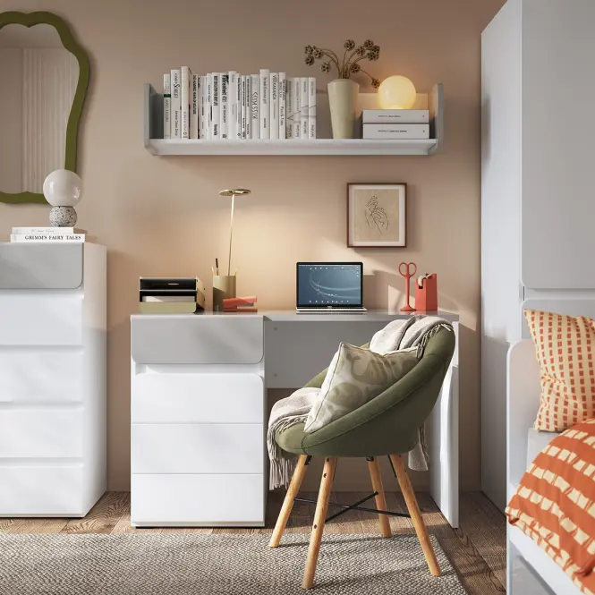 Polička Flxp01 Biela Alpin/Cool Grey
