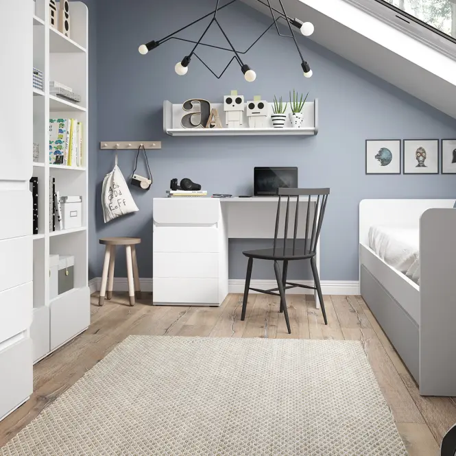 Polička Flxp01 Biela Alpin/Cool Grey