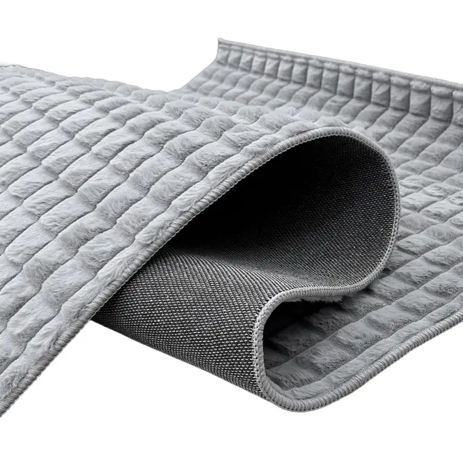 Koberec Aria Biscuit Faux Fur 0,6/1,0 Mrd-677c strieborný