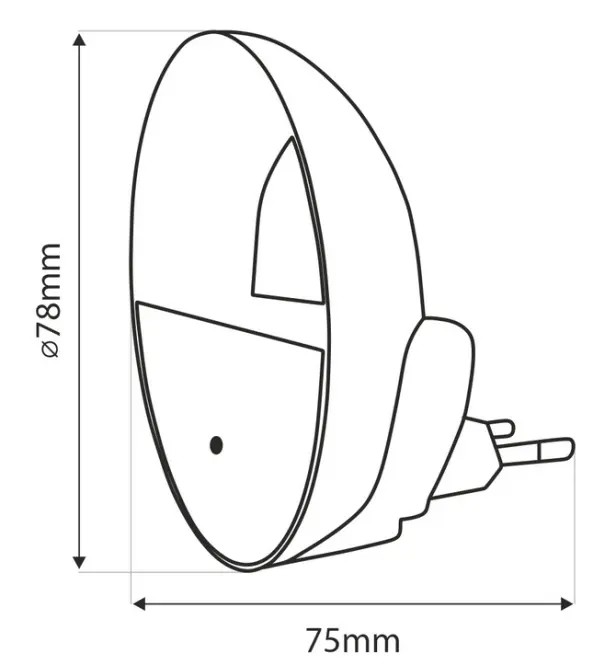 Zásuvná lampa TR-047M LED 0.5W LB1