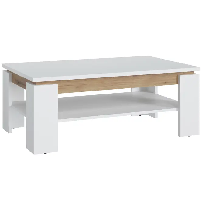 Stolík Calabria Rvt24 Dub Coast Evoke /Biela Alp