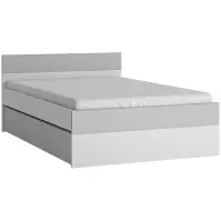 Posteľ 120 1s Flexi Flxz02  Alpská Biela ​​/ Alpská Biela ​​Supermat/Billbergia Mdf