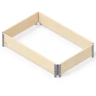 Vyvýšený záhon natural eco 120x80x19,5 cm