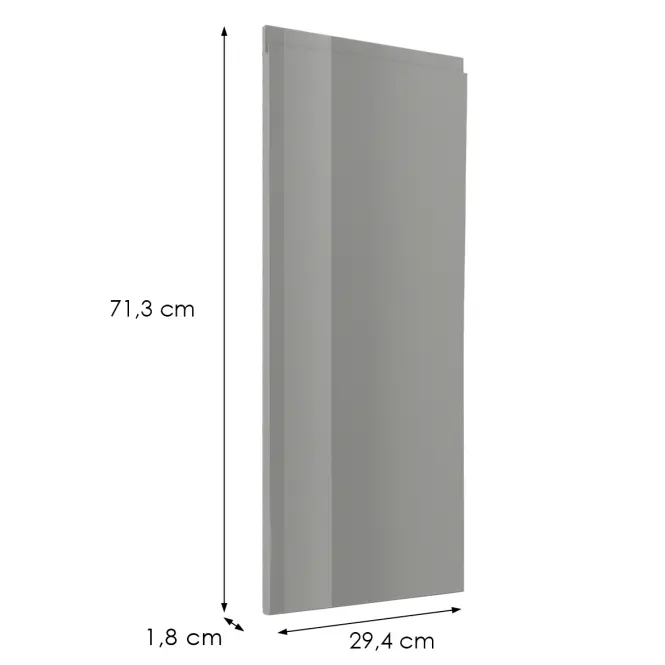 Čelo skrinky Luxeo F02-G30(72) grey lak