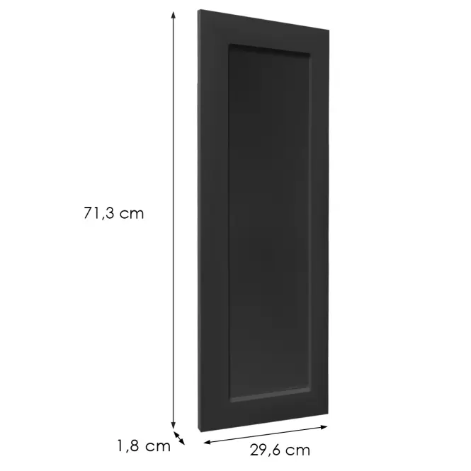 Čelo skrinky Luxeo F15-G30(72) rám black